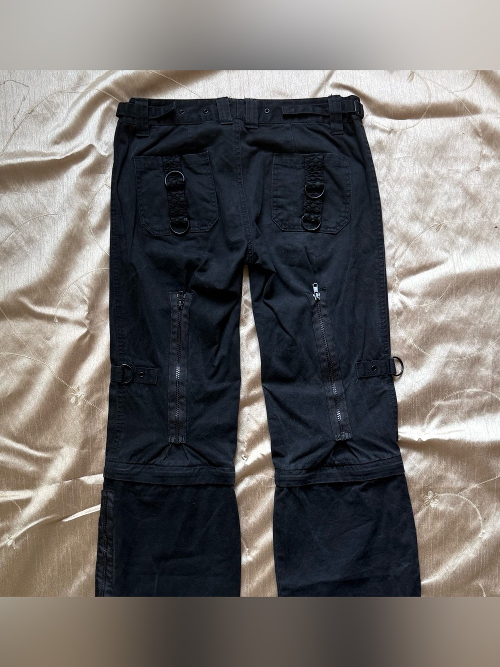 Tripp NYC Black Y2K Convertible Cargo Pants - Picture 3 of 5